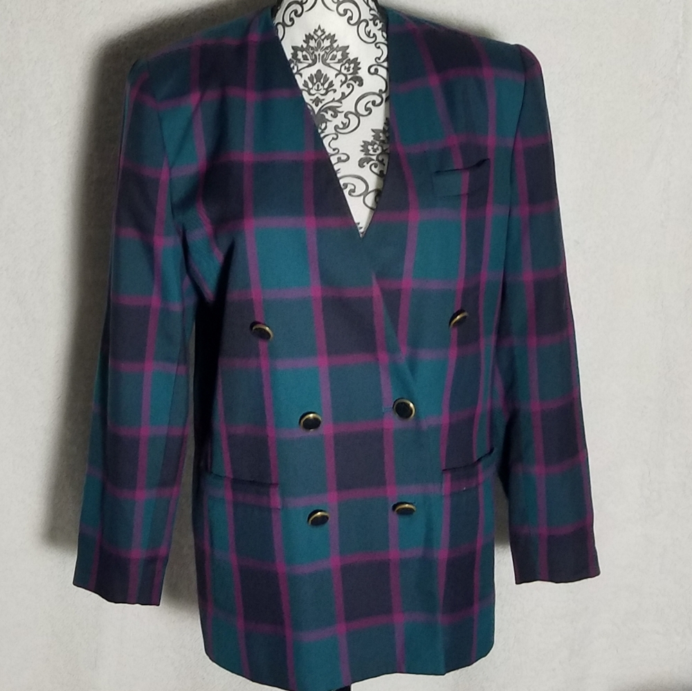 Worthington women's windowpane blazer. Size 10